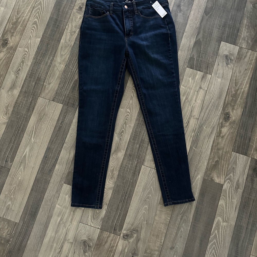 High rise skinny jeans